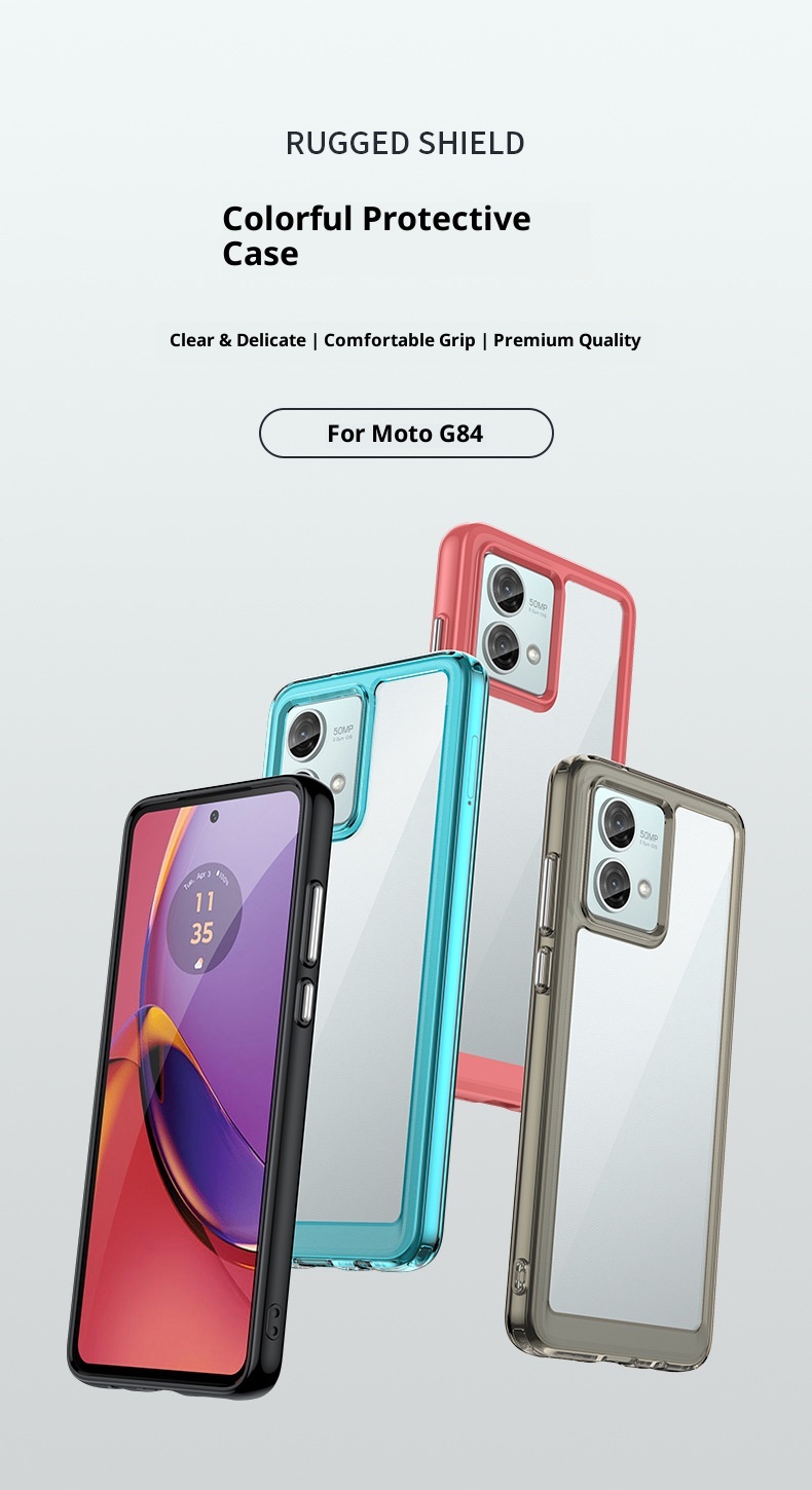 TechGlobe Suitable For Colorful Moto G84 Phone Case Full Coverage G54 Power Edition Acrylic_voghion.com