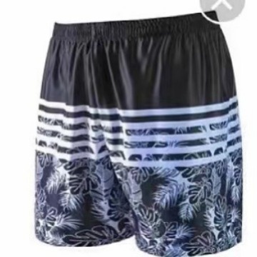 001 New Plus Size Swim Trunks For Men, Loose Comfortable, Extra Large Size, Boxer Style, Beach And Hot Spring Swimwear_voghion.com