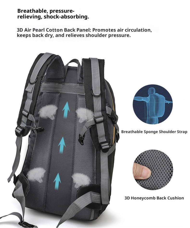 Zaino da trekking ActiveGo Outdoor da 60 litri, leggero, da viaggio, da uomo, impermeabile, sportivo, da donna_voghion.com