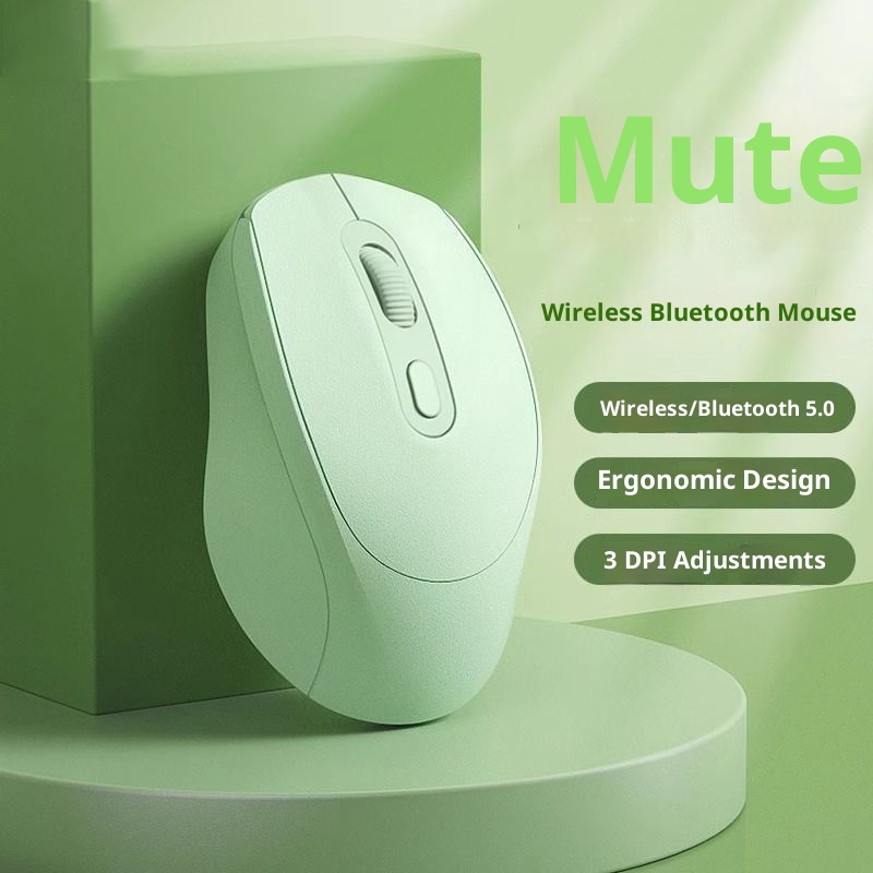 Digitex Digitex Wireless Mouse Bluetooth Silent Rechargeable Female Student Business Game Computer Office Notebook Tablet_voghion.com
