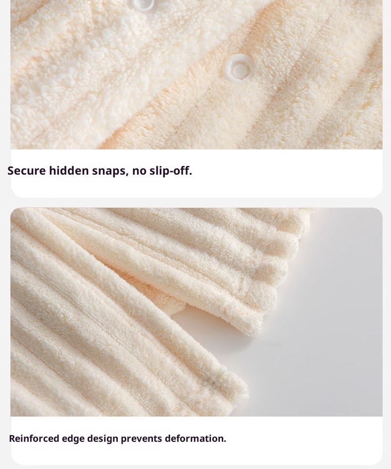 Lillian, um novo roupão de banho vestível com estampa de desenho animado fofo, mais absorvente e de secagem rápida do que o algodão puro. Ideal para uso em casa ou em casa._voghion.com