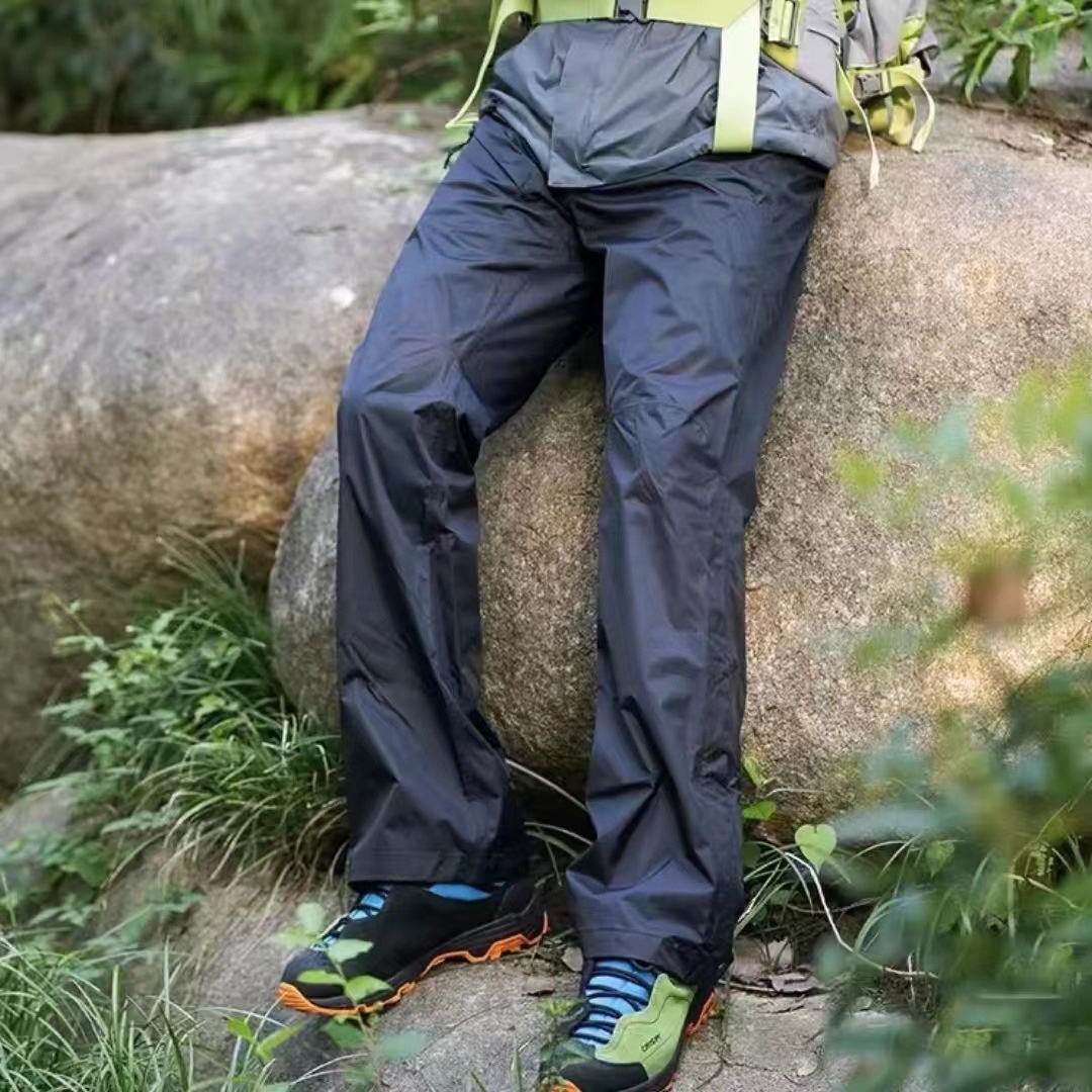 001 Outdoor Heavy Softshell Pants Side Zipper 3L Comparable To GTX Fully Coated Hard Shell Rainproof Breathable Stowable_voghion.com