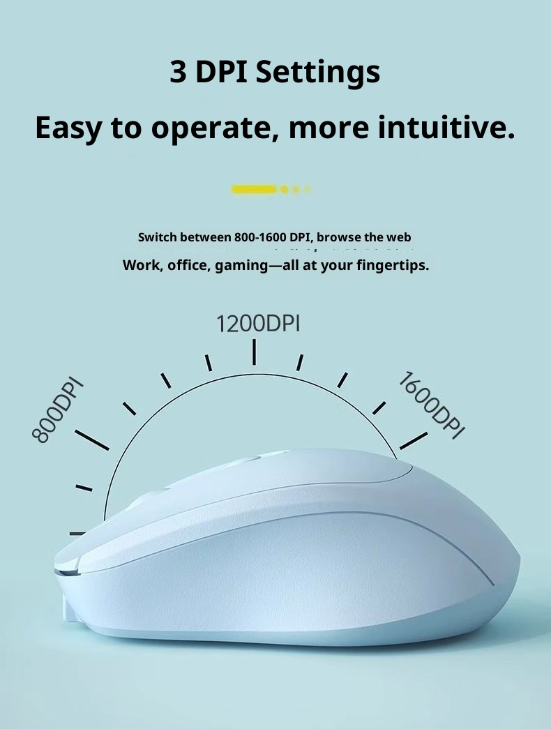 Digitex Digitex Wireless Mouse Bluetooth Silent Rechargeable Female Student Business Game Computer Office Notebook Tablet_voghion.com