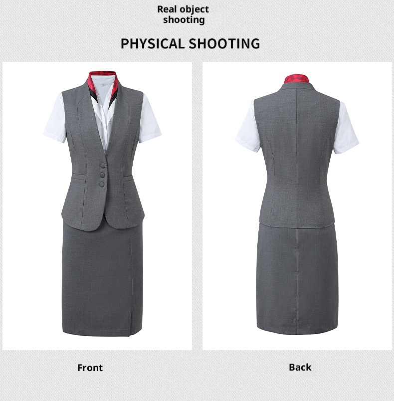 ChicShe Groothandel Herfst Nieuwe Professionele Werkkleding Schoonheidssalon Juwelierszaak Hotelmanager Werkuniform V-hals Blazer Pak_voghion.com