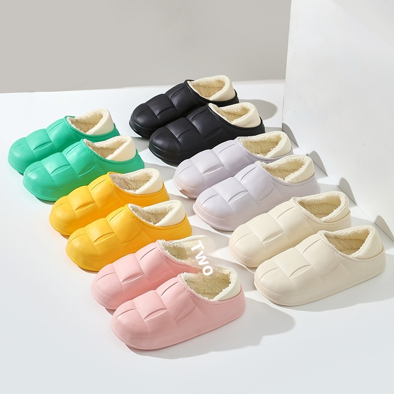 Escarpins Zees Flower pour femmes, à talons, imperméables, pour l'automne et l'hiver, semelle épaisse, tendance sur internet, chauds, parfaits pour les couples_voghion.com