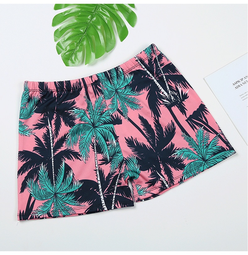 001 Adult Men's New Beach Swimming Pool Hot Spring Fashion Printed Comfortable Breathable Milk Silk Swim Trunks_voghion.com