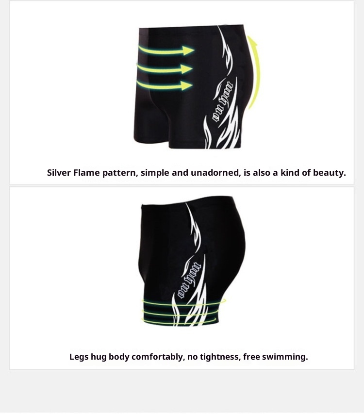 001 Men's Swimming Trunks Boxer Adult Loose Plus Size Fashion Set With Cap Swimwear Manufacturer Wholesale One Piece_voghion.com