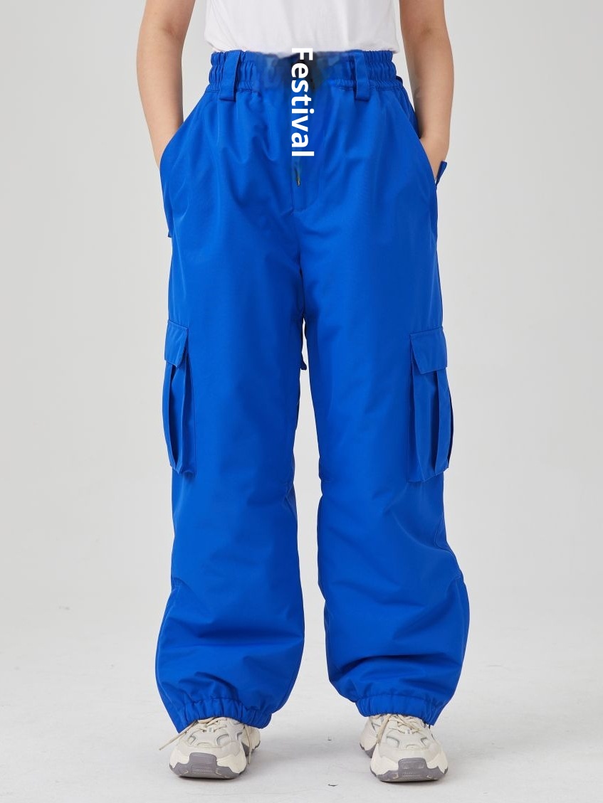 001 Erwachsenenhose für Damen und Herren, große Kinderhose, dicke, wasserdichte, locker sitzende Snowboard- und Skihose mit Bündchen am Saum_voghion.com