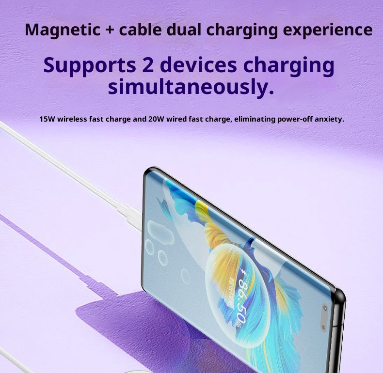 Techglobe 3C Certificato Banca Wireless Magnetica Lega Ultra-Sottile Alimentatore Esterno Supporta Ricarica Rapida PD Compatibile con_voghion.com