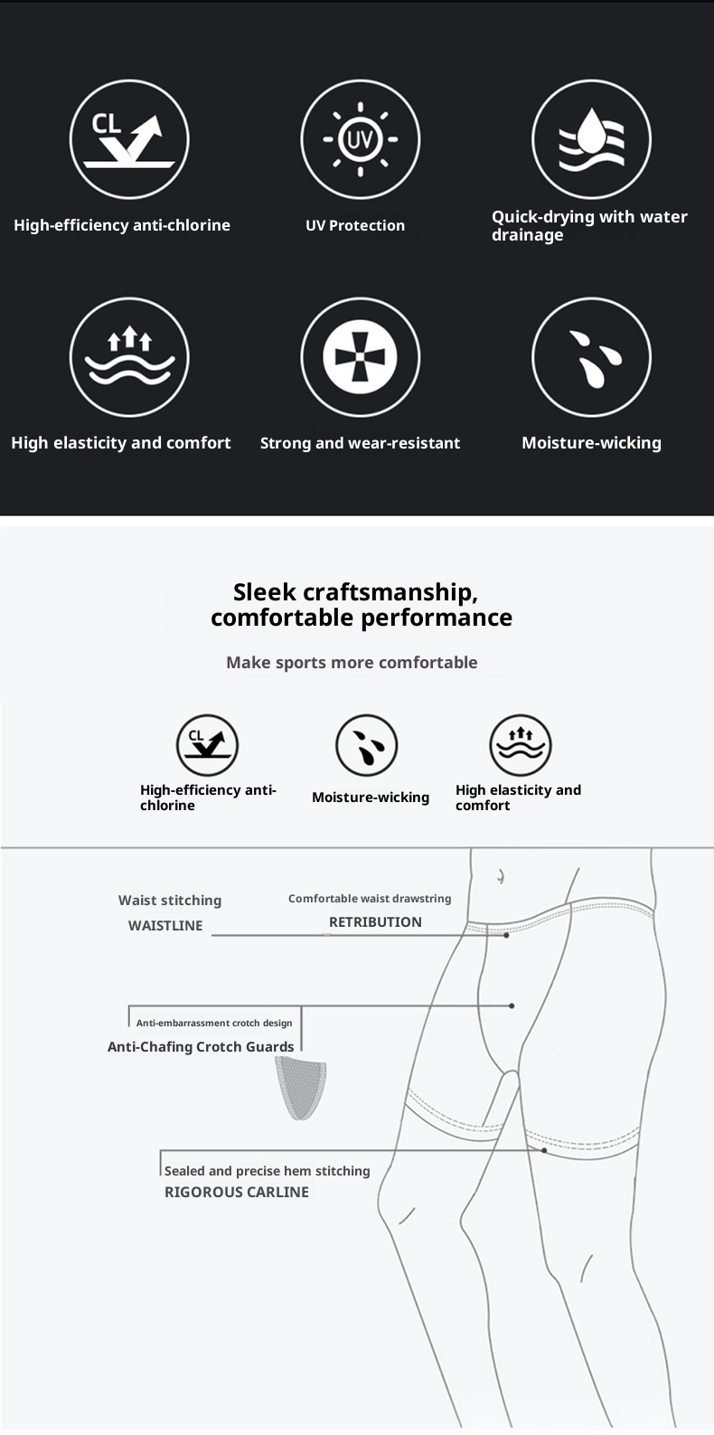 001 Mn's Swim Fashion Flam Print Larg Siz Fiv-Point Shorts Hot Spring Anti-Embarrassmnt Adult Swimming Trunks_voghion.com