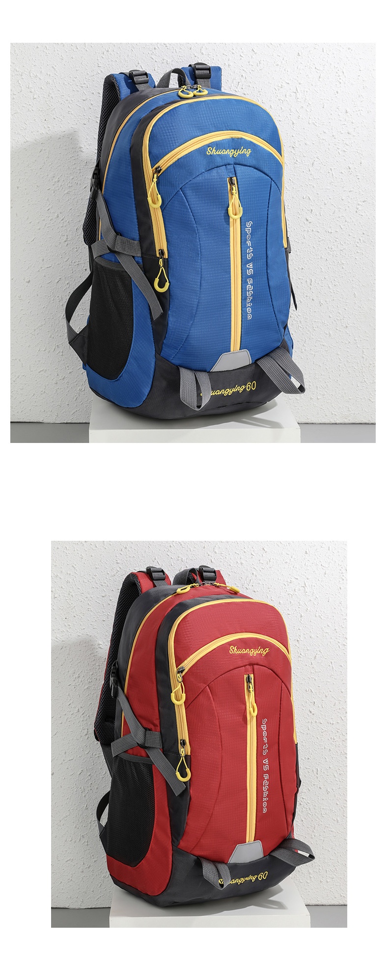 Zaino da trekking ActiveGo Outdoor da 60 litri, leggero, da viaggio, da uomo, impermeabile, sportivo, da donna_voghion.com