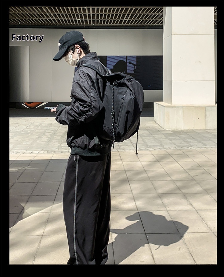 ActiveGo Large Capacity Solid Color Casual Backpack Men, Niche Simple Bag For Women, Sports Hiking Backpack, Travel Essential_voghion.com