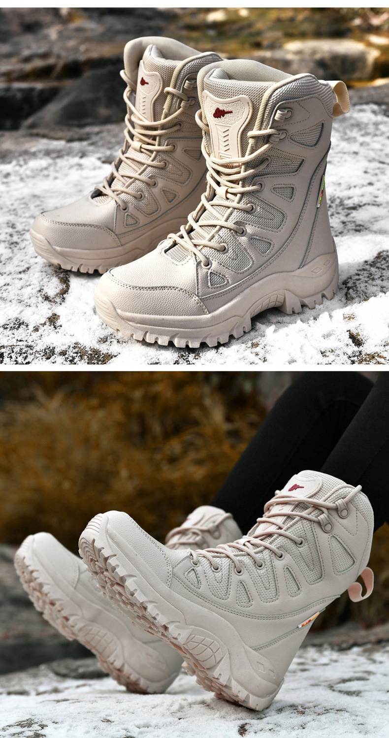 ActiveGo Outdoor Hiking Shoes Autumn Winter Warm Mid-Calf Waterproof Non-Slip Wear-Resistant Thick Sole Couple Wholesale Trail_voghion.com