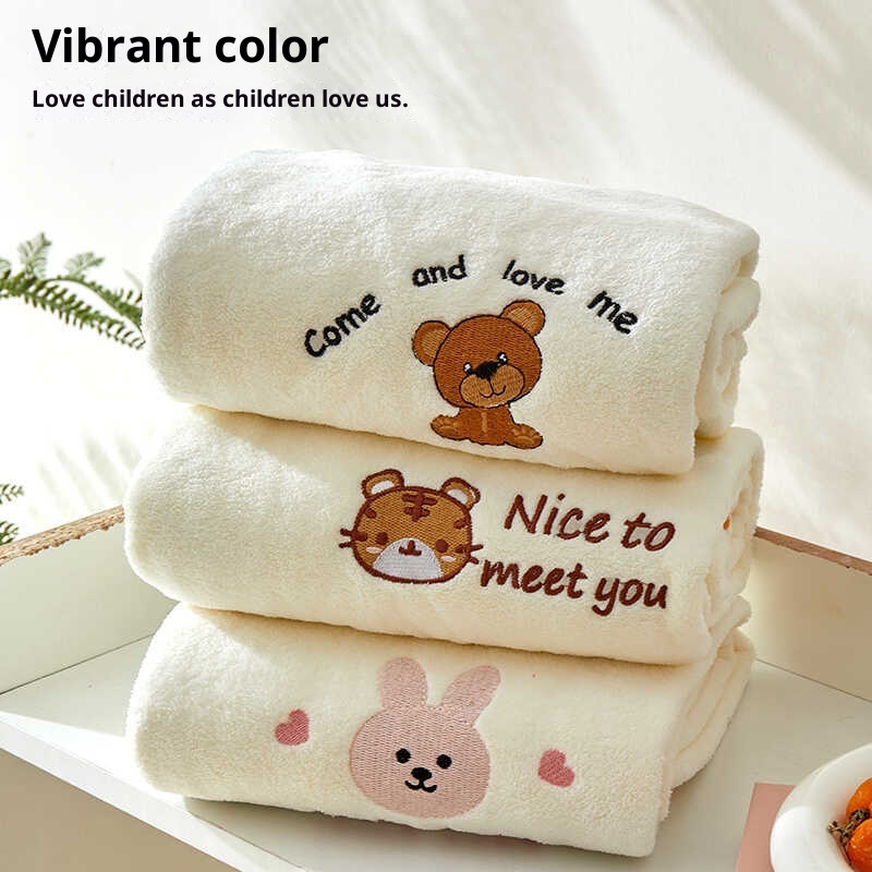 Lillian Children's Baby Bath Household Large More Absorbent Than Pure Cotton Non-Shedding Adult Wrap Towel Thickened Class A_voghion.com