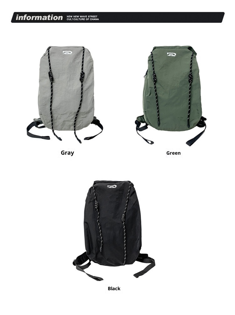 ActiveGo Large Capacity Solid Color Casual Backpack Men, Niche Simple Bag For Women, Sports Hiking Backpack, Travel Essential_voghion.com