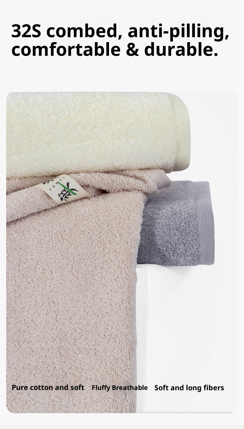 Lillian Sanli Großes, dickes, saugfähiges Badetuch für Erwachsene aus reiner Baumwolle, ideal für Paare._voghion.com