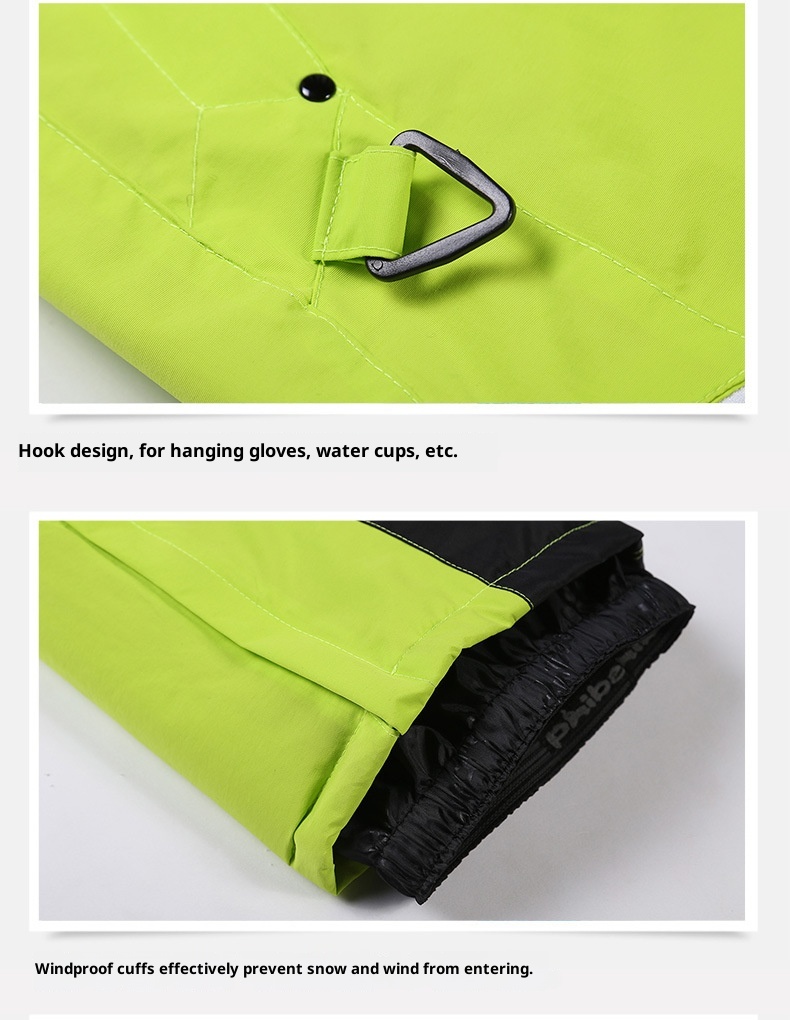 001 Phibee Nuovi pantaloni da sci per adulti spessi con cinturini, in softshell per esterni_voghion.com