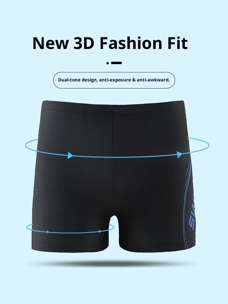 001 Costume da bagno da uomo in poliestere traspirante anti-esposizione, anti-imbarazzo, aderente e ad asciugatura rapida, a prova di sole, per adulti_voghion.com