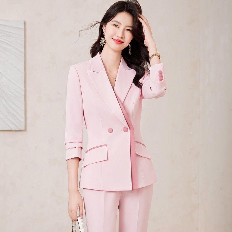 ChicShe White Suit Set For Women, Autumn Fashionable And Elegant Host Formal Suit, Workwear, Cross-Border Bestseller_voghion.com