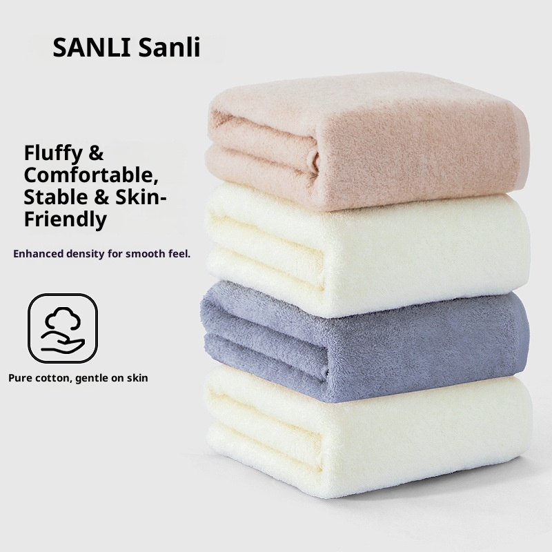 Lillian Sanli Großes, dickes, saugfähiges Badetuch für Erwachsene aus reiner Baumwolle, ideal für Paare._voghion.com