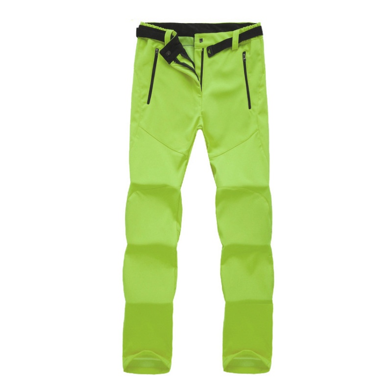 001 Men's Autumn Winter Waterproof Breathable Warm Ski Women Outdoor Thickened Couple Softshell Pants_voghion.com