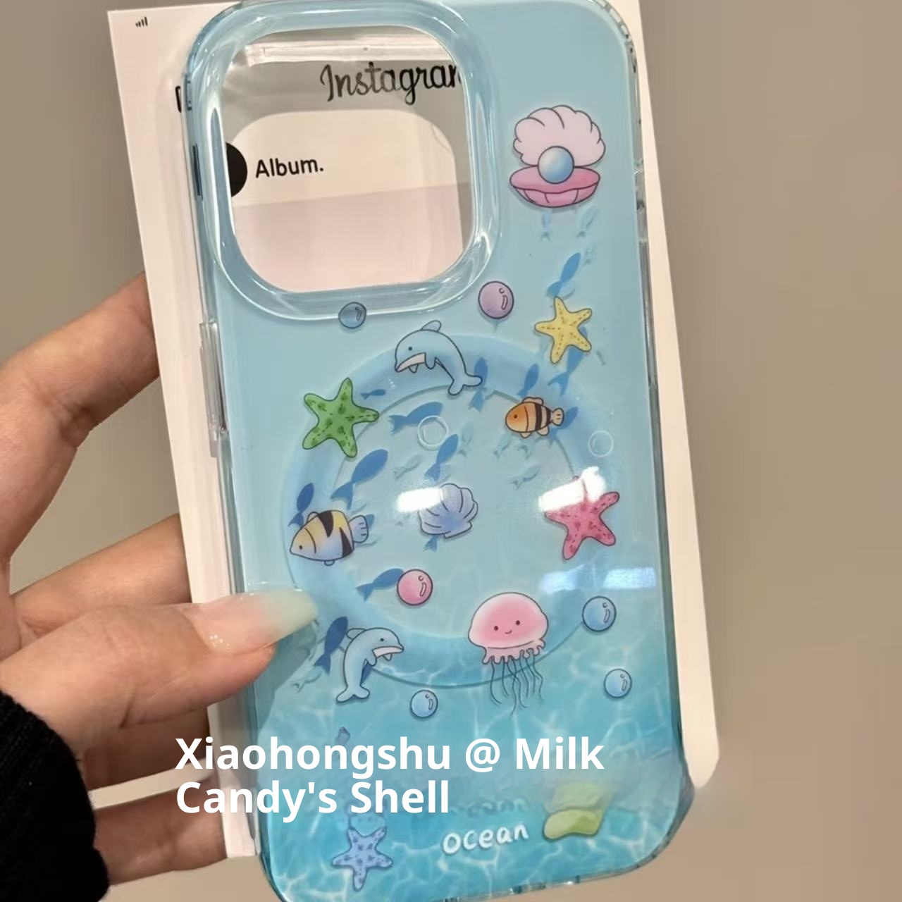 TechGlobe Divertente Medusa Subacquea Piccola Custodia per Telefono Compatibile con iPhone 16 Max 15 Pro 14 Magnetica 13_voghion.com