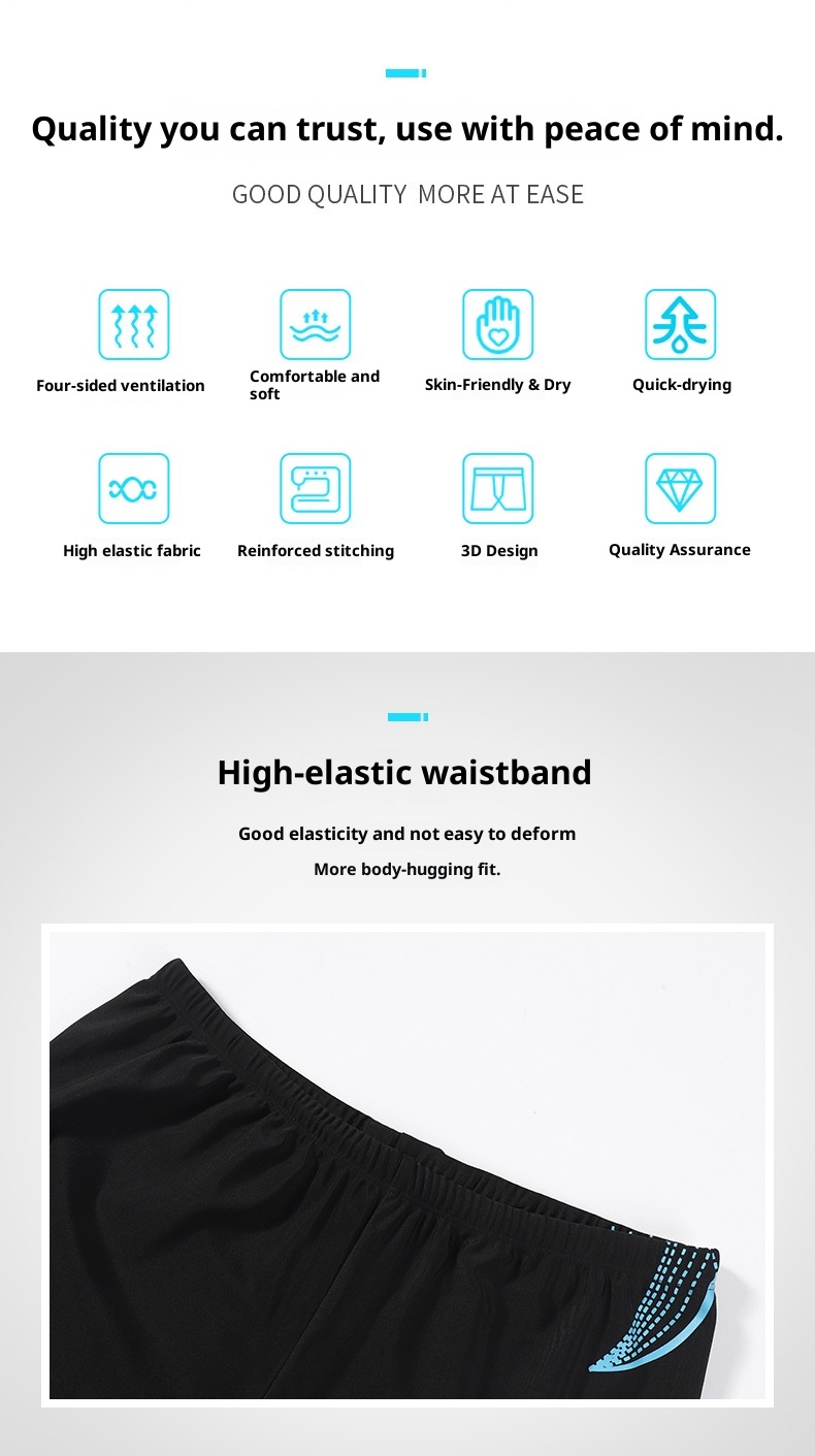 001 Wholesale Plus Size Cap Set Beach Vacation Adult Trunks 3D Elastic Boxer Men's Swim Shorts_voghion.com