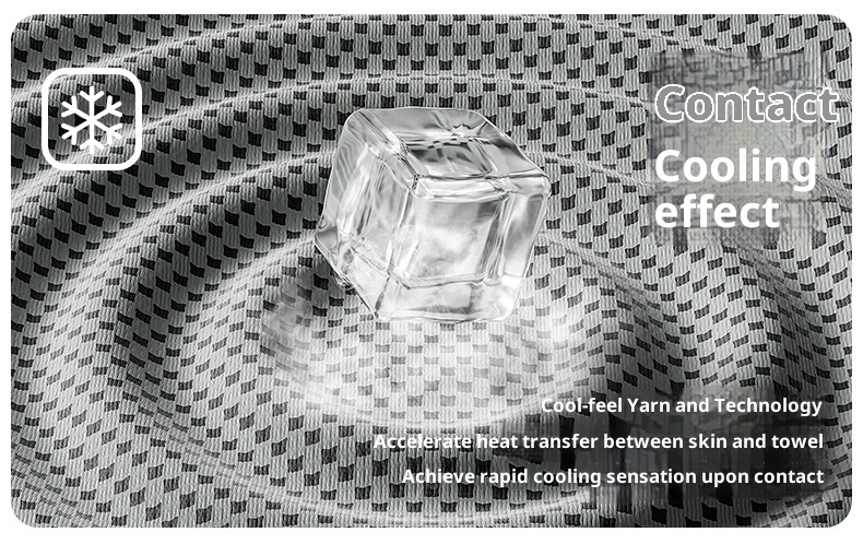 Lillian Silicone For Summer Sports, Outdoor Fitness Running Towel, Ice Silk Quick-Dry Cooling Towel_voghion.com