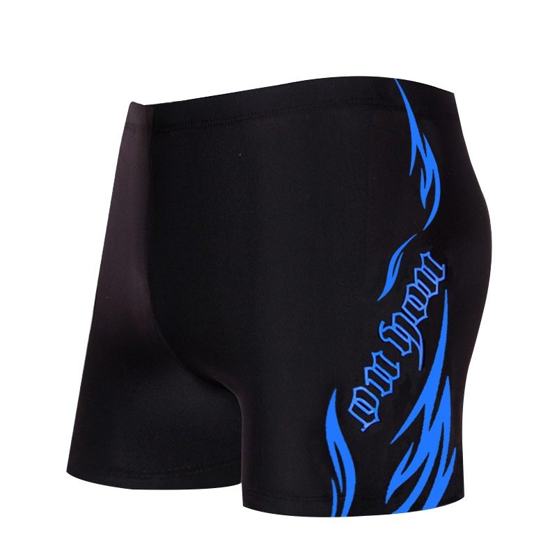 001 Youyou Plus Size Boxer For Adult Swimming Flame Style Swim Trunks Wholesale Men Quick-Dry Set_voghion.com