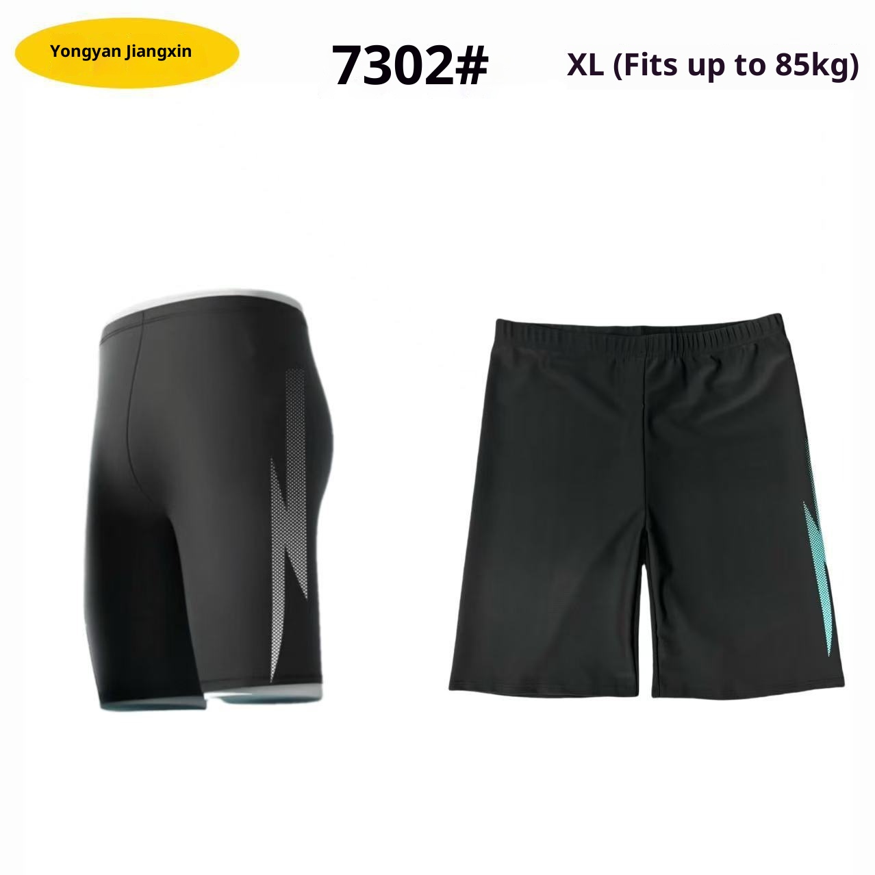 001 Men's Adult Quick-Dry Five-Point Swim Plus Size Anti-Embarrassment Beach Hot Spring Swimming Trunks Manufacturer_voghion.com