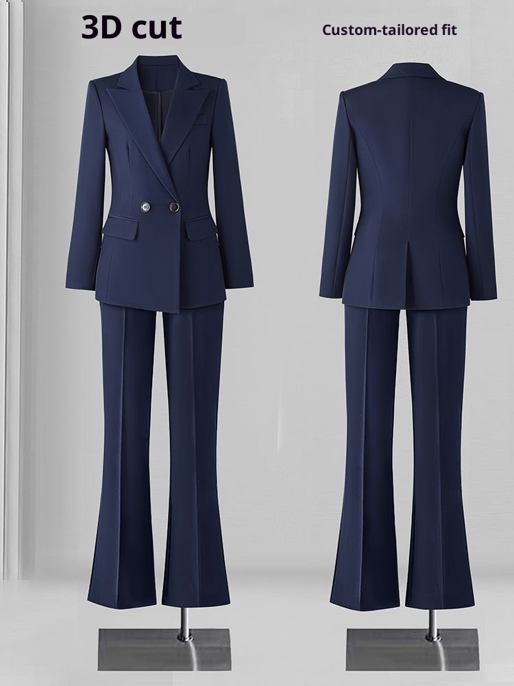 ChicShe Women's Suit Set Professional Formal Wear For College Students, Civil Service Exam, Interview, Workwear, High-End Black_voghion.com