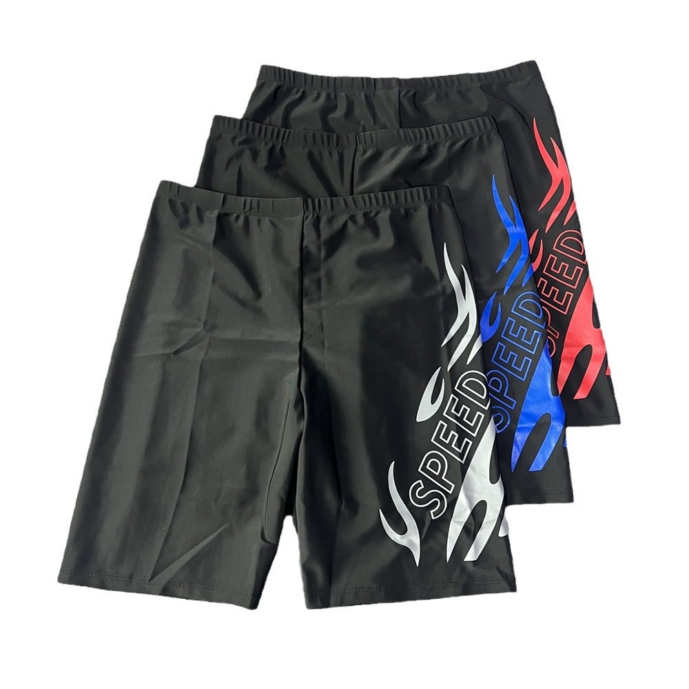 001 Men's Adult Quick-Dry Five-Point Swim Plus Size Anti-Embarrassment Beach Hot Spring Swimming Trunks Manufacturer_voghion.com