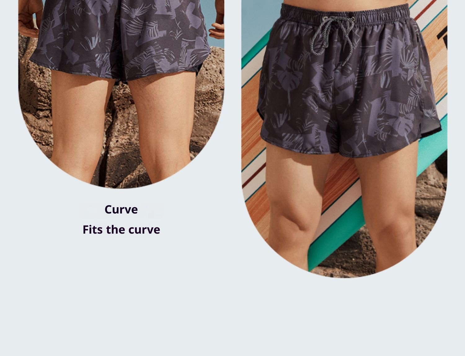 001 361 Men's Swim Trunks Swimwear Set With Cap Goggles For Hot Springs And Beach_voghion.com