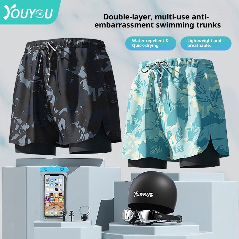 001 Mn's Larg Siz Trunks Anti-Embarrassmnt 2025 Nw Profssional Bach Shorts Hot Spring Full St Swimming Gar_voghion.com