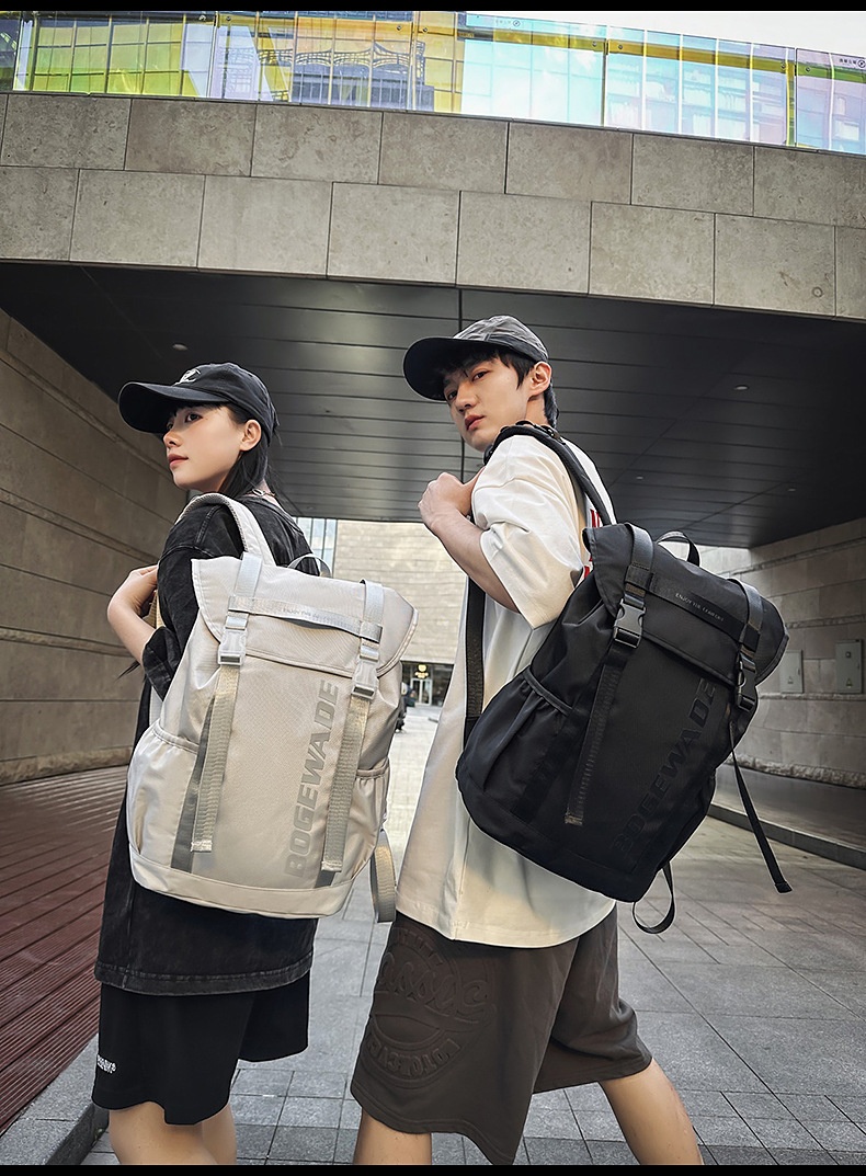 ActiveGo Men's Hong Kong Style Large Capacity High School College Student Fashion Sports Travel Bag Hiking Backpack_voghion.com