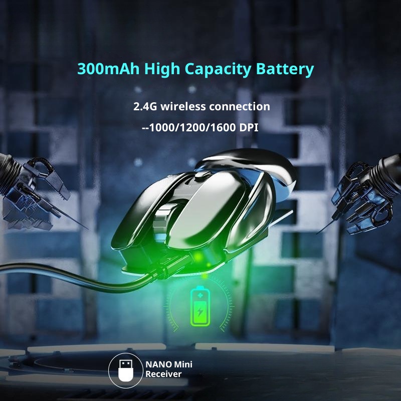 Digitex Digitex Charging U+C Port Receiver Desktop Tablet Three-Gear DPI Adjustable Silent Wireless Mouse_voghion.com