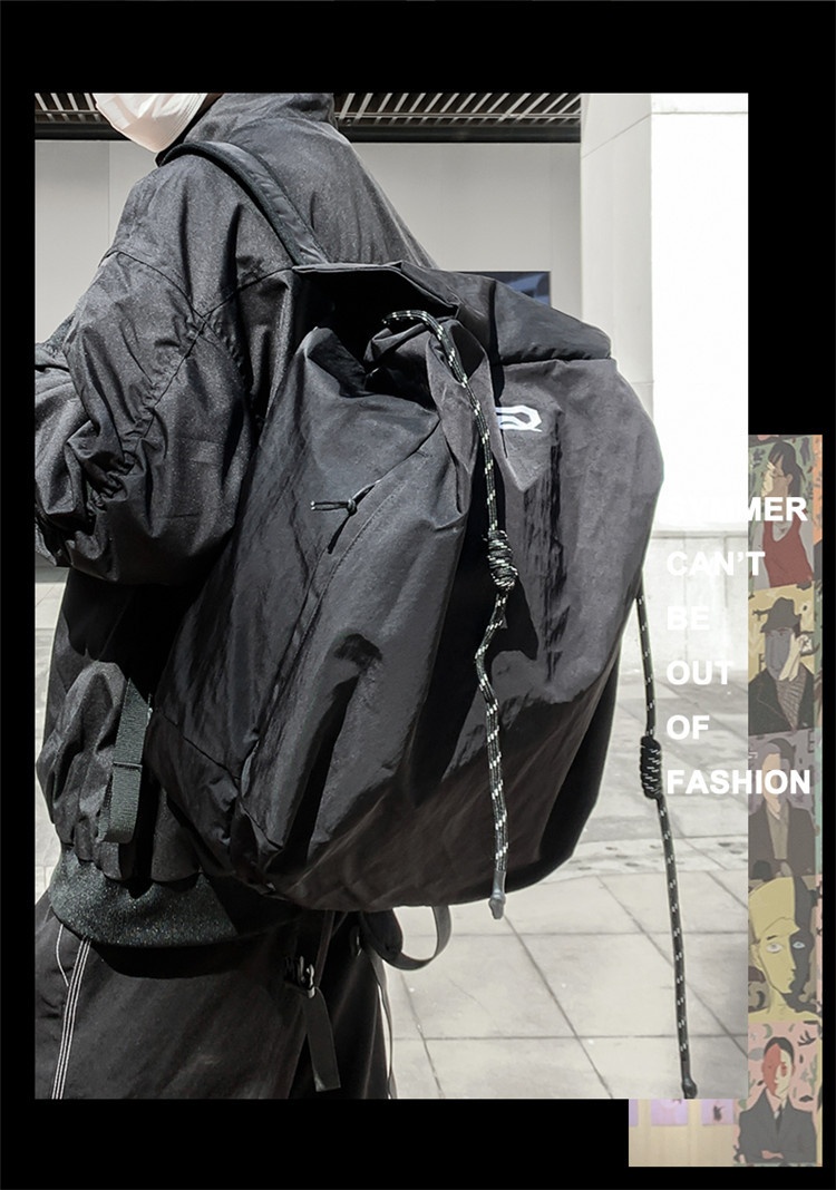 ActiveGo Large Capacity Solid Color Casual Backpack Men, Niche Simple Bag For Women, Sports Hiking Backpack, Travel Essential_voghion.com