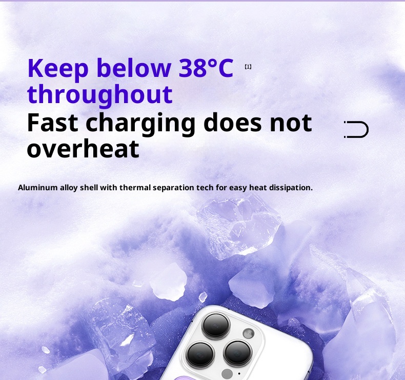 Techglobe 3C Certificato Banca Wireless Magnetica Lega Ultra-Sottile Alimentatore Esterno Supporta Ricarica Rapida PD Compatibile con_voghion.com