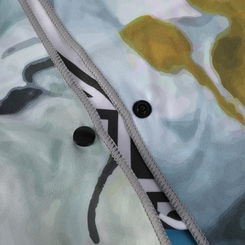 Lillian Doppelseitiges Fleece-Mikrofaser-Strandhandtuch, Sport-, Schwimm- und Badehandtuch, schnelltrocknend, bedrucktes Design_voghion.com