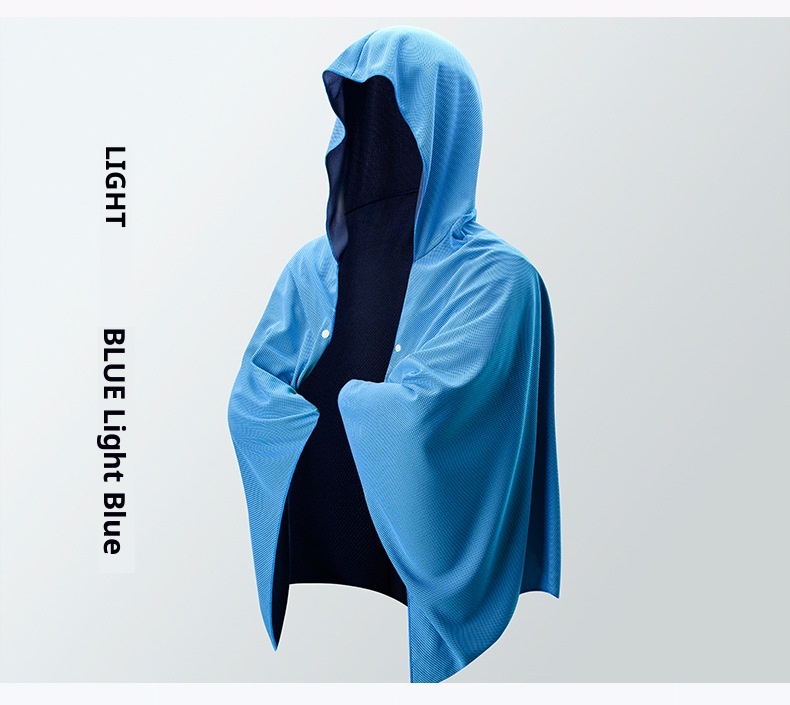 Lillian Large Sports Cooling Sun Protection Bath Towel Quick-Dry Absorbent Sunshade Shawl Hooded Beach Cloak_voghion.com