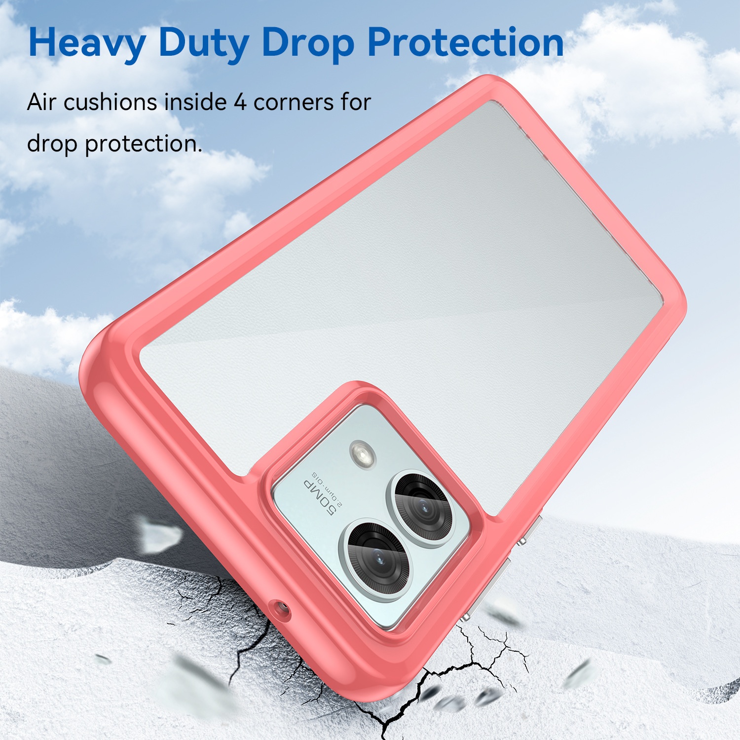 TechGlobe Suitable For Colorful Moto G84 Phone Case Full Coverage G54 Power Edition Acrylic_voghion.com