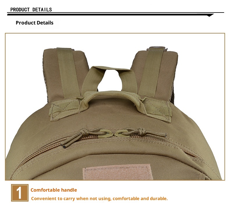 Sac à dos ActiveGo Lupu, camouflage militaire, imperméable, grande capacité, pour le sport, les activités de plein air et les voyages. Idéal pour les loisirs et les activités tactiques._voghion.com