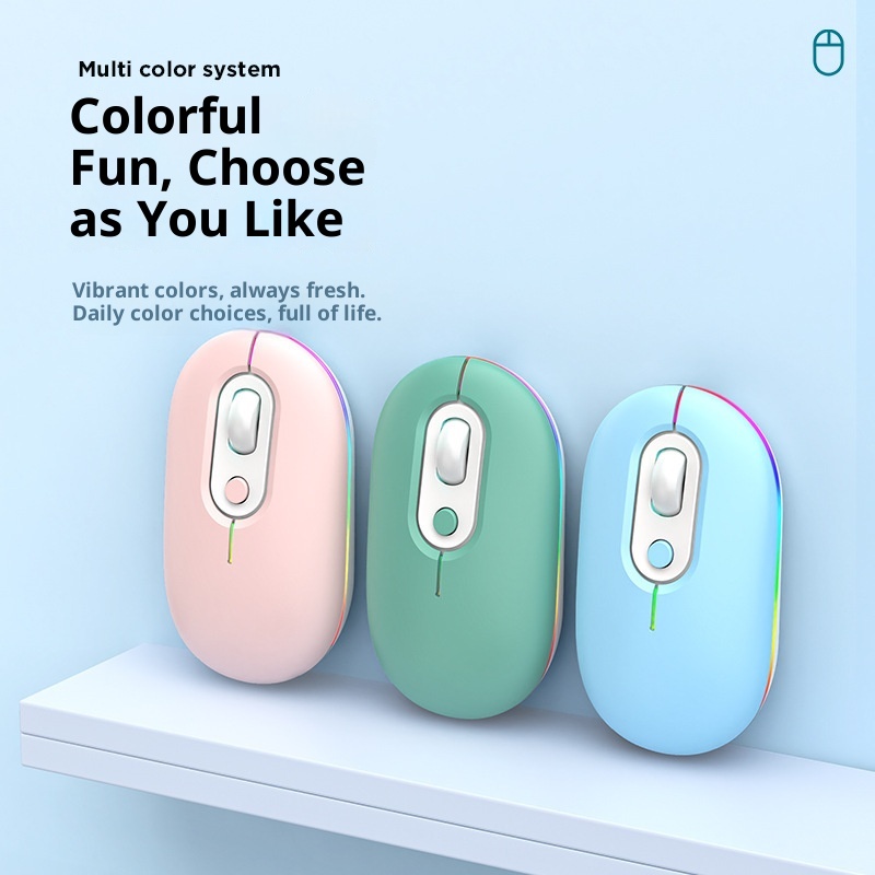 Digitex Digitex Wireless Bluetooth Office Laptop Universal Men And Women Mouse Rechargeable Dual Mode Silent Cross-Border Wholesale_voghion.com