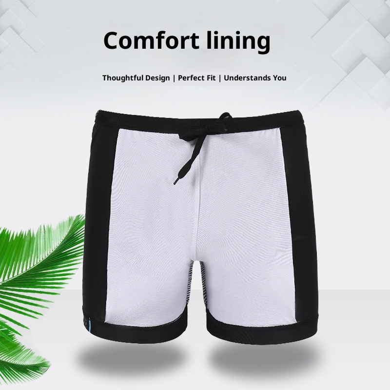 001 Wholesale Plus Size Cap Set Beach Vacation Adult Trunks 3D Elastic Boxer Men's Swim Shorts_voghion.com