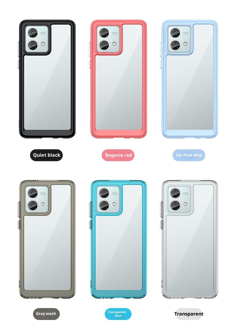 TechGlobe Suitable For Colorful Moto G84 Phone Case Full Coverage G54 Power Edition Acrylic_voghion.com