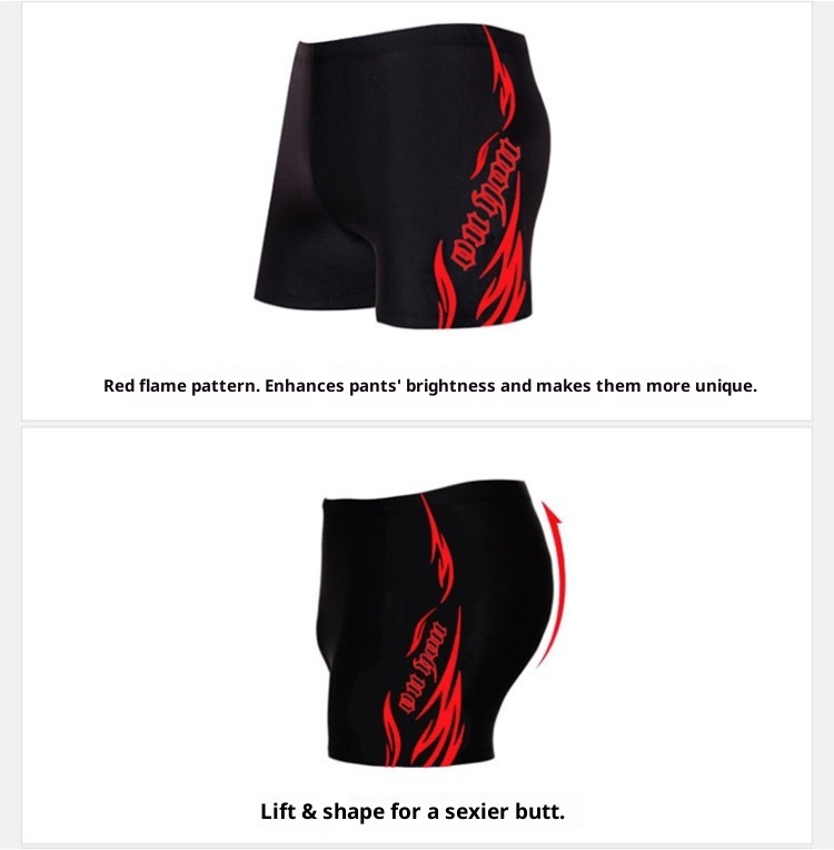 001 Men's Swimming Trunks Boxer Adult Loose Plus Size Fashion Set With Cap Swimwear Manufacturer Wholesale One Piece_voghion.com