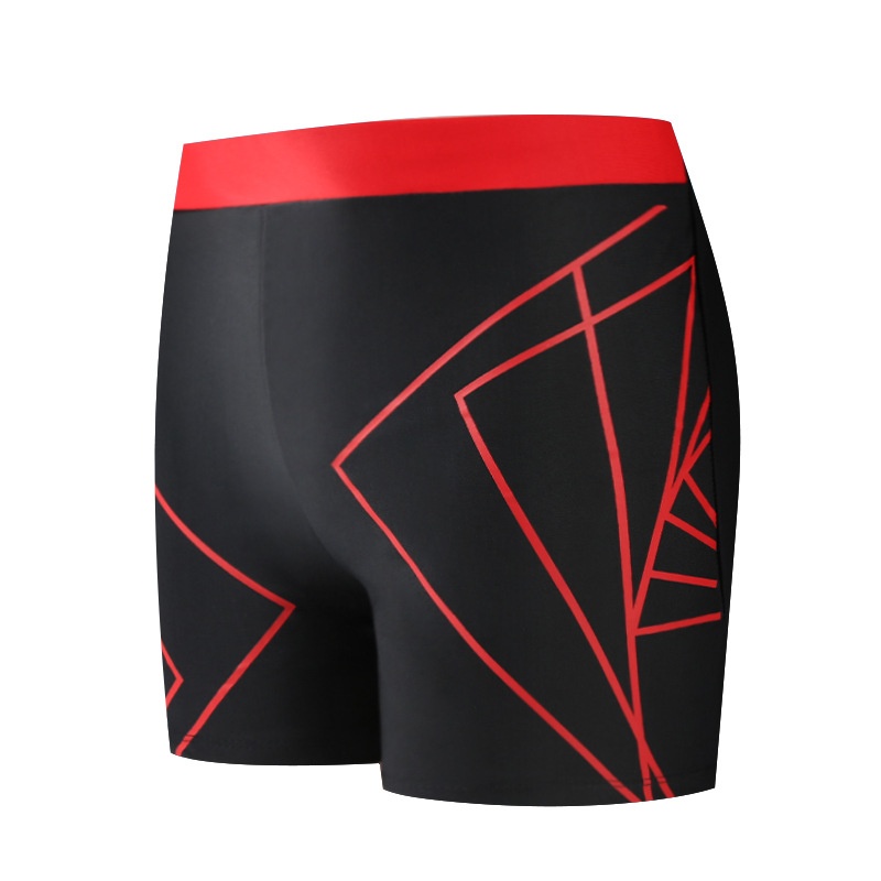 001 Fashion Men's Trunks Color Block Polyester Comfortable Breathable Quick-Dry Anti-Embarrassment Beach Adult Boxer Swim_voghion.com
