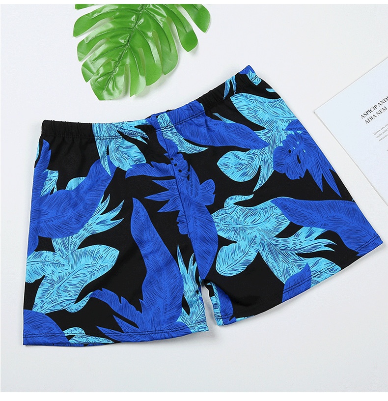 001 Adult Men's New Beach Swimming Pool Hot Spring Fashion Printed Comfortable Breathable Milk Silk Swim Trunks_voghion.com