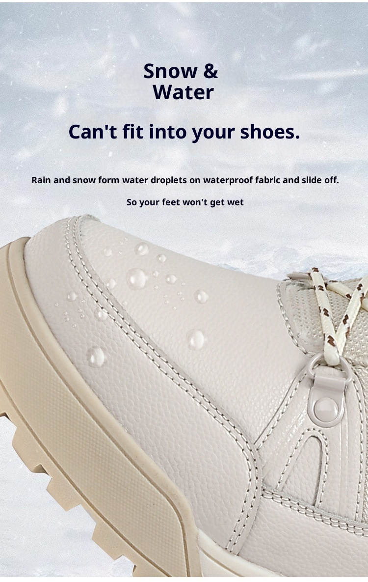 Bottes de neige ActiveGo pour hommes, doublées en polaire, chaudes et en coton, coupe-vent, à lacets, résistantes à l'usure, pour l'extérieur._voghion.com