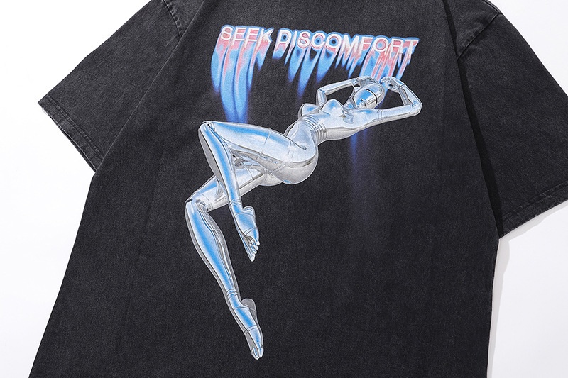 QFV507045555501<2 TKPA European And American High Street Vintage Retro Washed Distressed Rock Band Loose Fit Casual Short Sleeve T-Shirt_voghion.com